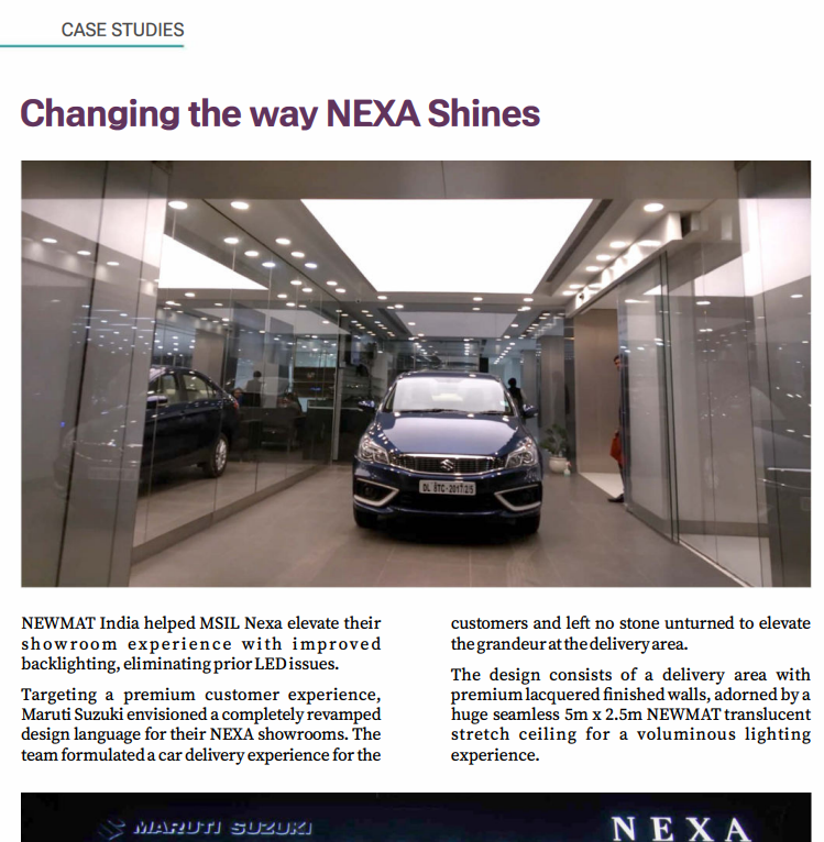 Changing the way NEXA Shines